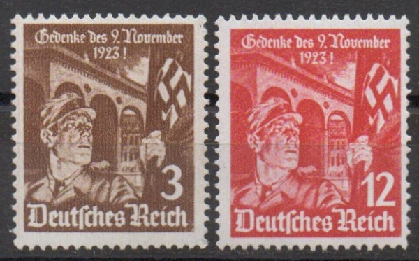Michel Nr. 598 - 599, Feldherrnhalle postfrisch.